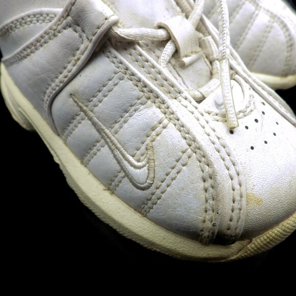 2008 Size 7C Toddler NIKE Sneakers/ White Leather - Picture 3 of 4